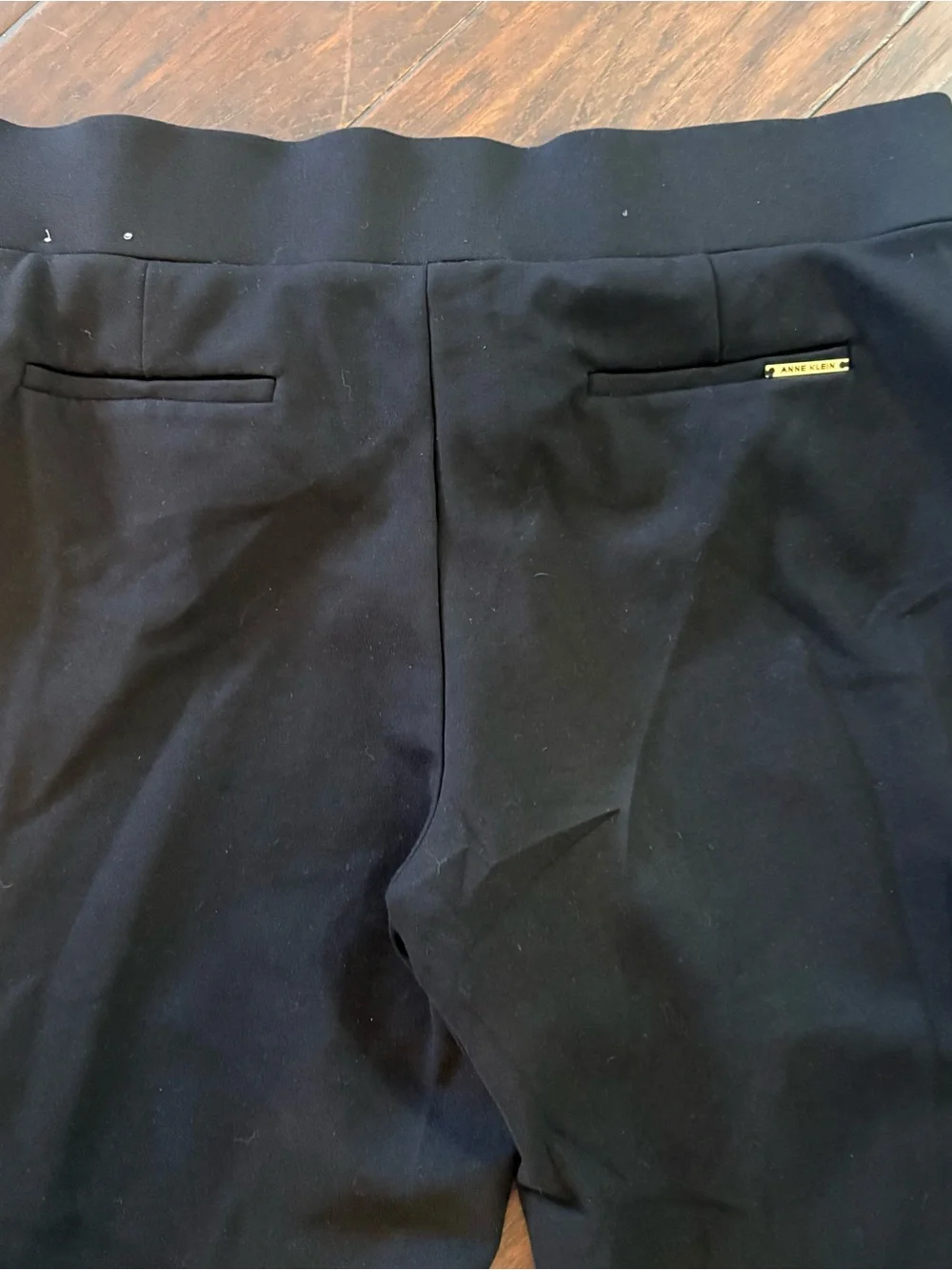 Anne Klein Black Capris with Gold Buttons